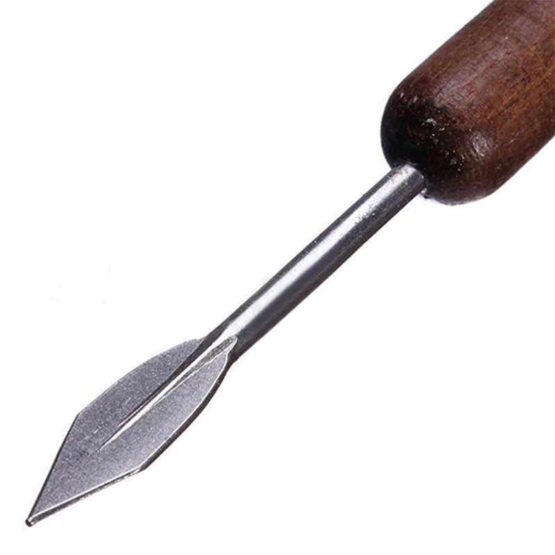 6-Piece Set Sharp Clay Sculpting Wax Carving Pottery Tools with Wood Handles - Ceramic Pottery Clay Sculpture Shapers image 5