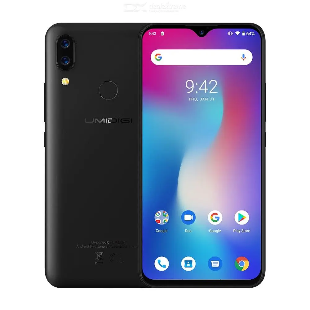 UMIDIGI power Android 9,0 5150 мАч большая батарея 18 Вт 6,3 'FHD+ экран капли воды 4 Гб+ 64 Гб Helio P35 глобальная версия смартфона 16 МП - Цвет: IM