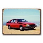 Металлическая жестяная вывеска для автомобиля Renault Fuego GTS, винтажная металлическая вывеска в стиле ретро, идеальный Настенный декор, 1980