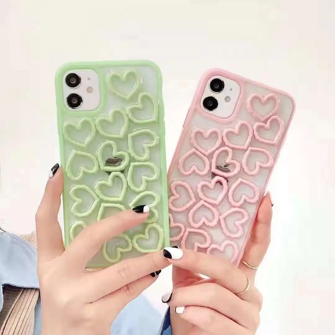 

DIY Hands Feel Good Butterfly And Love Type TPU Fexible Mobile Phone CaseFor Iphone Se 11 6.1 Inches 12Pro Max Xsmax 7 8G&Plus