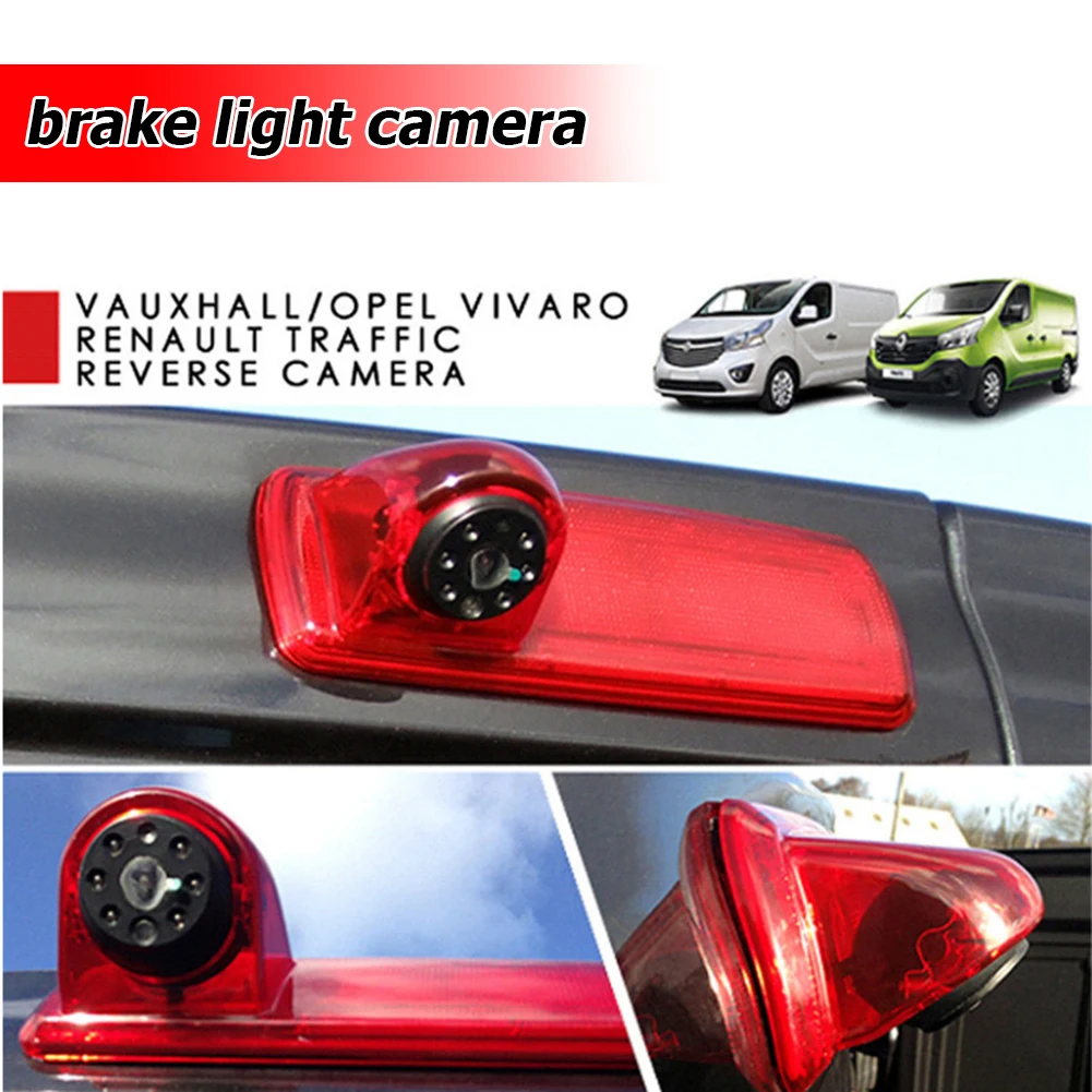 

Third Brake Light Rear View Camera Waterproof 8pcs LED High-definition Night Vision for Opel Vivaro Renault Trafic 2014