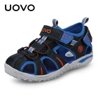 Летние новые сандалии Uovo с закрытым носком, обувь для мальчиков и девочек, дышащие удобные модные детские сандалии, обувь