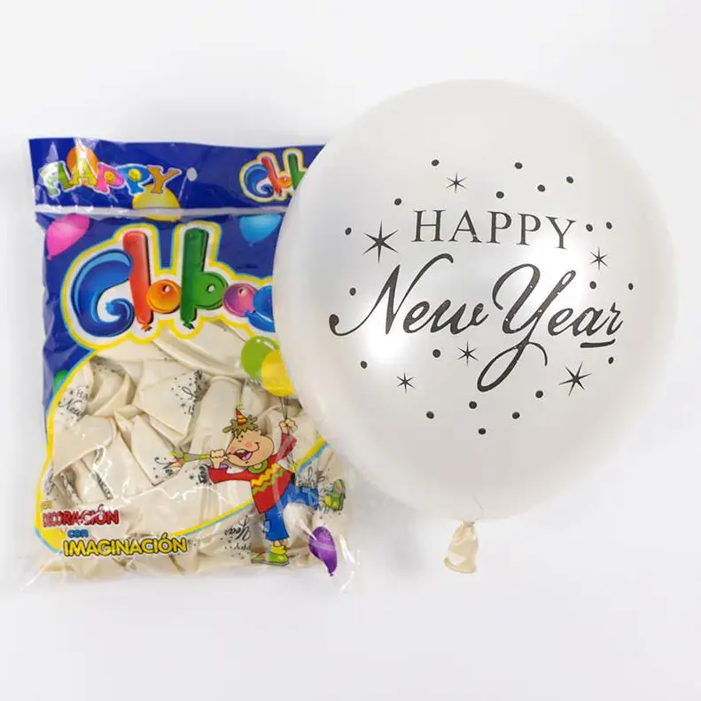 white 4pcs Number Foil Balloons 40inch Green Silver Digit Air Balloons Christmas Decoration Happy New Year Globos Graduation - Цвет: white