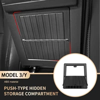 for tesla model 3 y 2017 2021 abs car armrest box hidden storage case organizer model 3 y 2021 auto interior tuning accessories