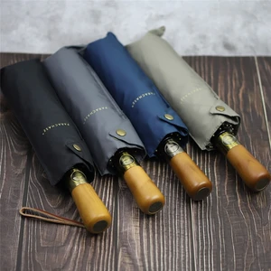 PARACHASE 10 Bone Three Fold Impact of Cloth Strong Wind Resistance Partial Double Fully Automatic Outdoor Tourism Man Woman