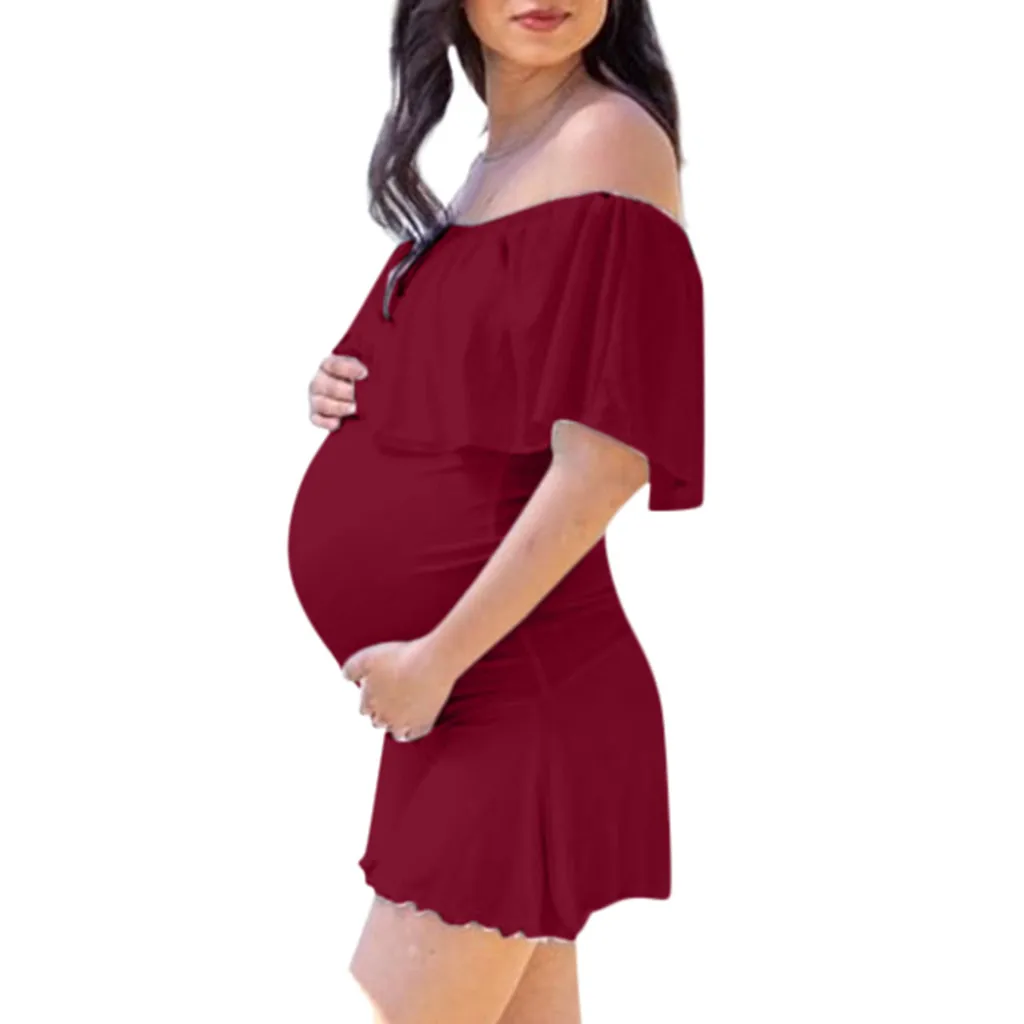 Teletuny женский летний Свободный комбинезон для беременных с открытыми плечами