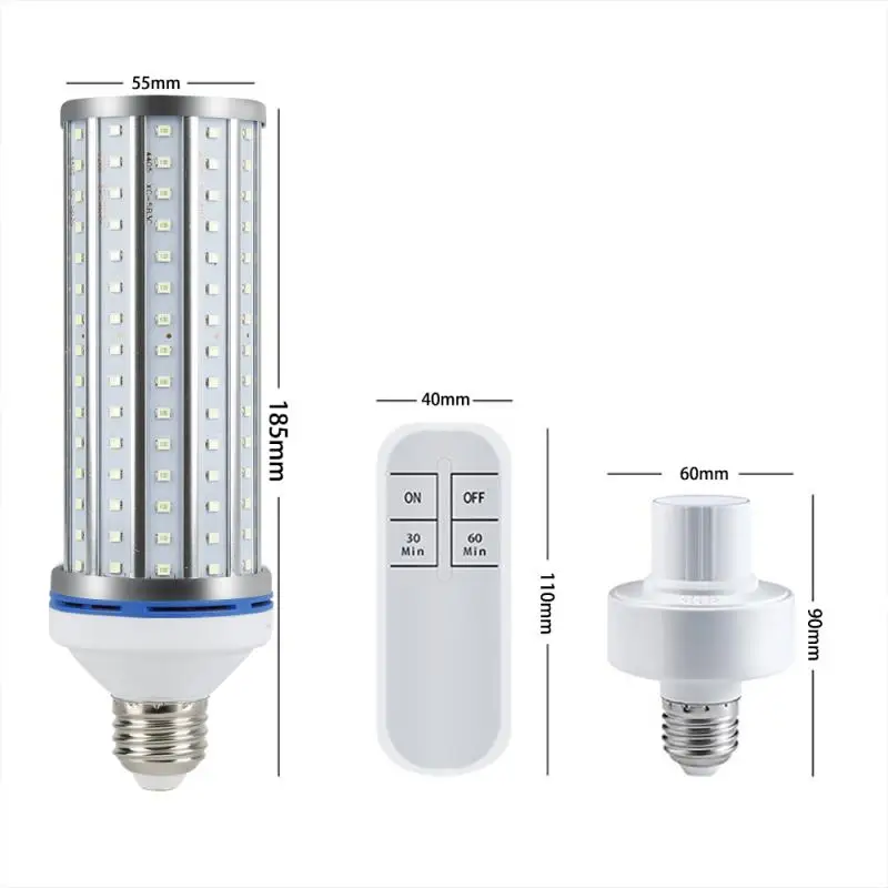 2020 Newest 60W UV germicidal light Led Light Bulb E27 lamp Remote Control timing Killing Virus Mite Bacteria | Лампы и освещение