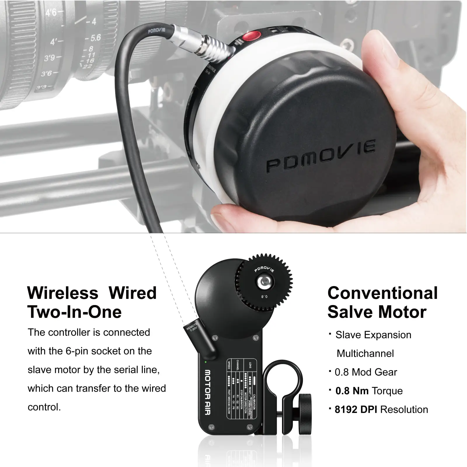 PDMOVIE REMOTE AIR PRO 3 Беспроводная система управления объективом непрерывного