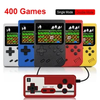 retro portable mini handheld game console 8 bit 3 0 inch color lcd kids color game player built in 400 games