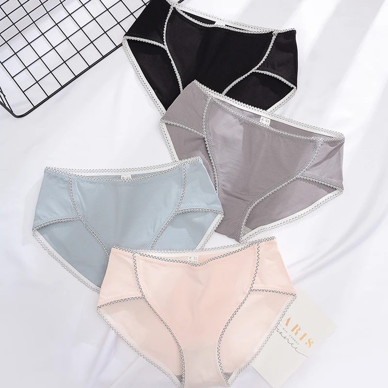 Нижнее белье женские модные Хлопковые трусы хлопковые нижнее бесшовные