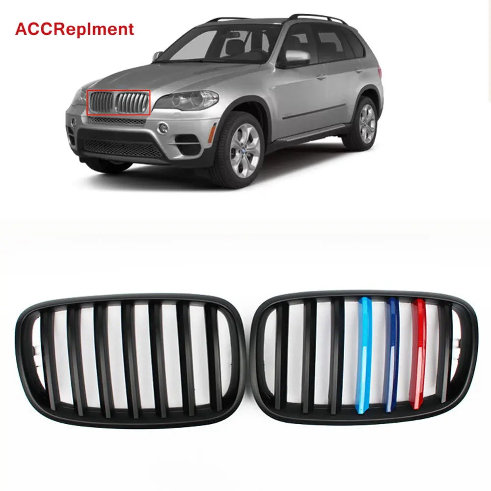 Решетка для переднего бампера решетка BMW X5 X6 E70 E71 2007 2013 углеродное волокно