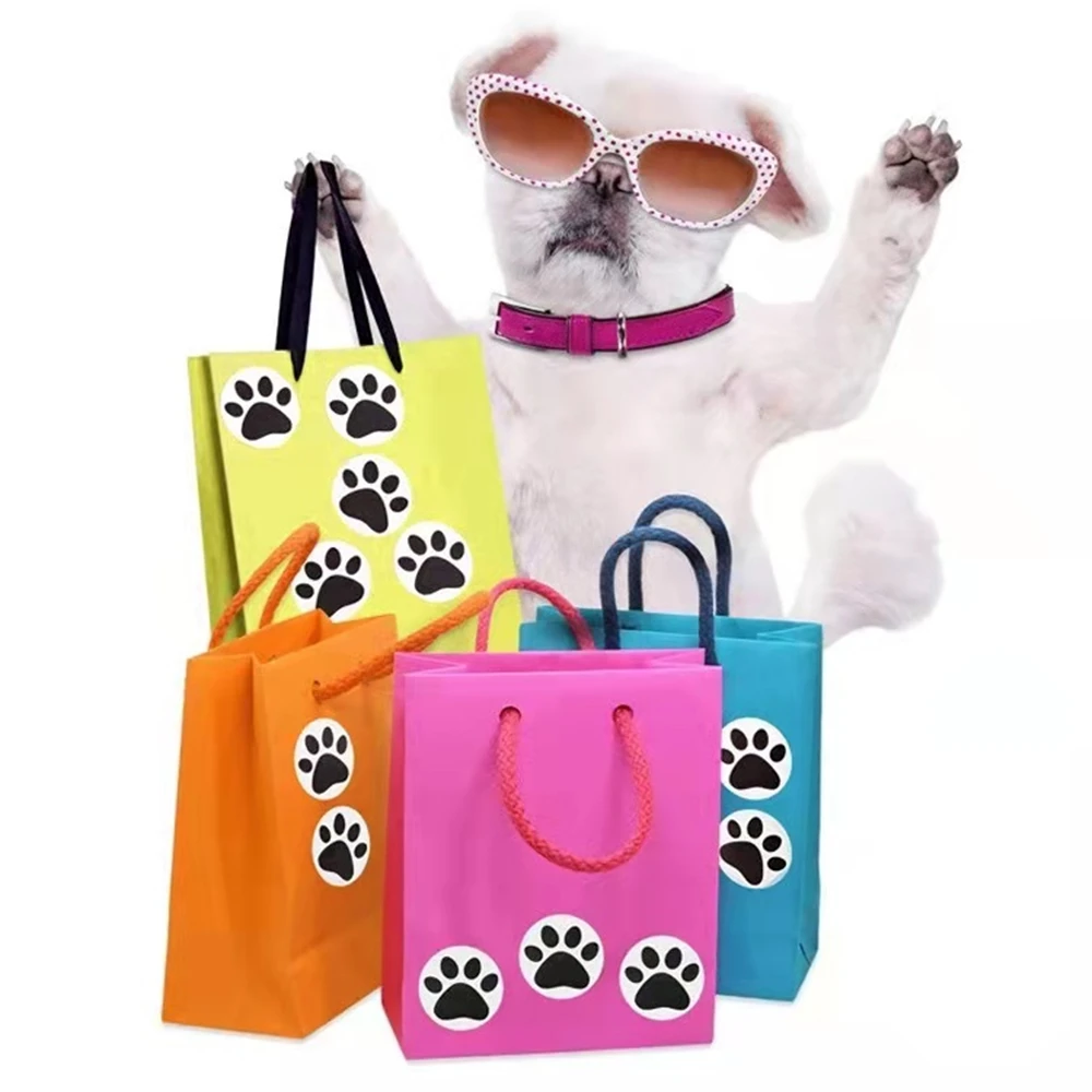 500 шт. этикетки в виде лап собаки 1 дюйм | Канцтовары для офиса и дома