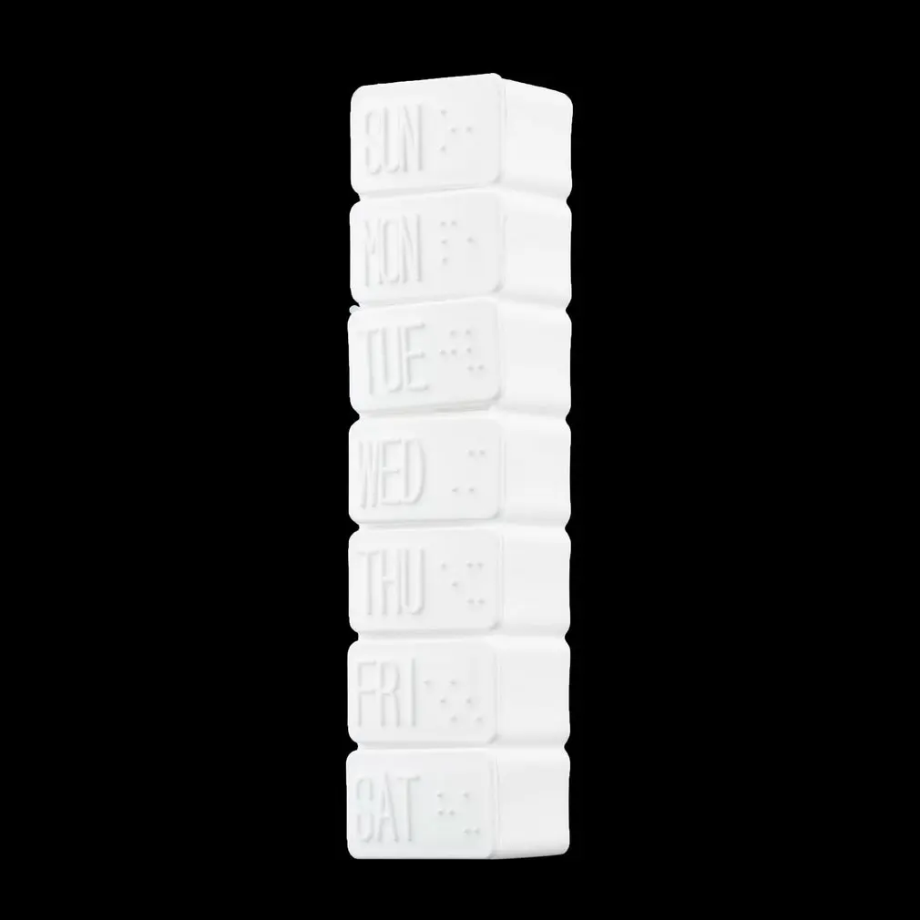 1pc One Week 7-days Small Medicine Pill Drug Box Mini Pillbox Container Non-removable Plastic Case Holder | Дом и сад