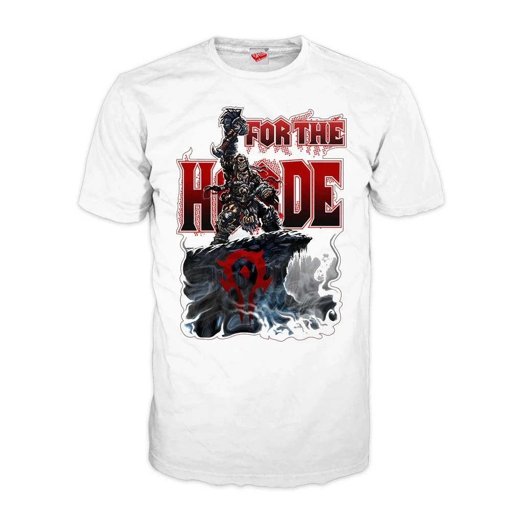 Официальная Мужская футболка WARCRAFT HORDE Herre winner tee брендовая одежда|Мужские
