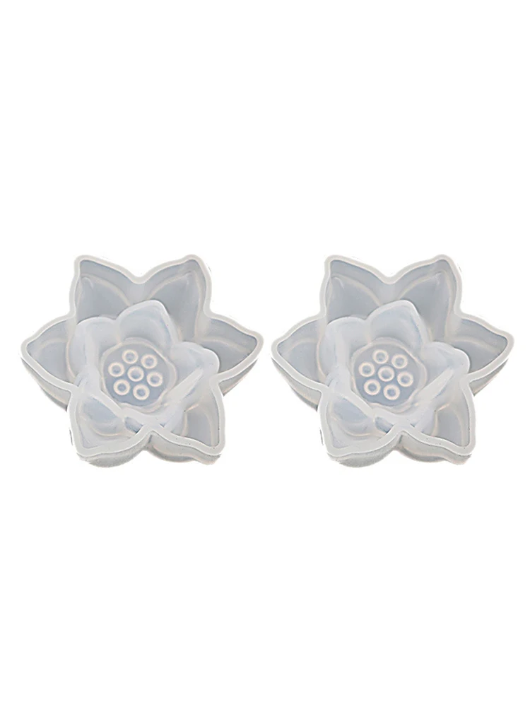 3D большой цветок лотоса зернистая смола литье инструмент для рукоделия кристалл