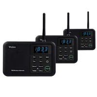 wuloo wireless intercom system for home house business offices intercom 1 mile range 22 channel 100 digital code display screen