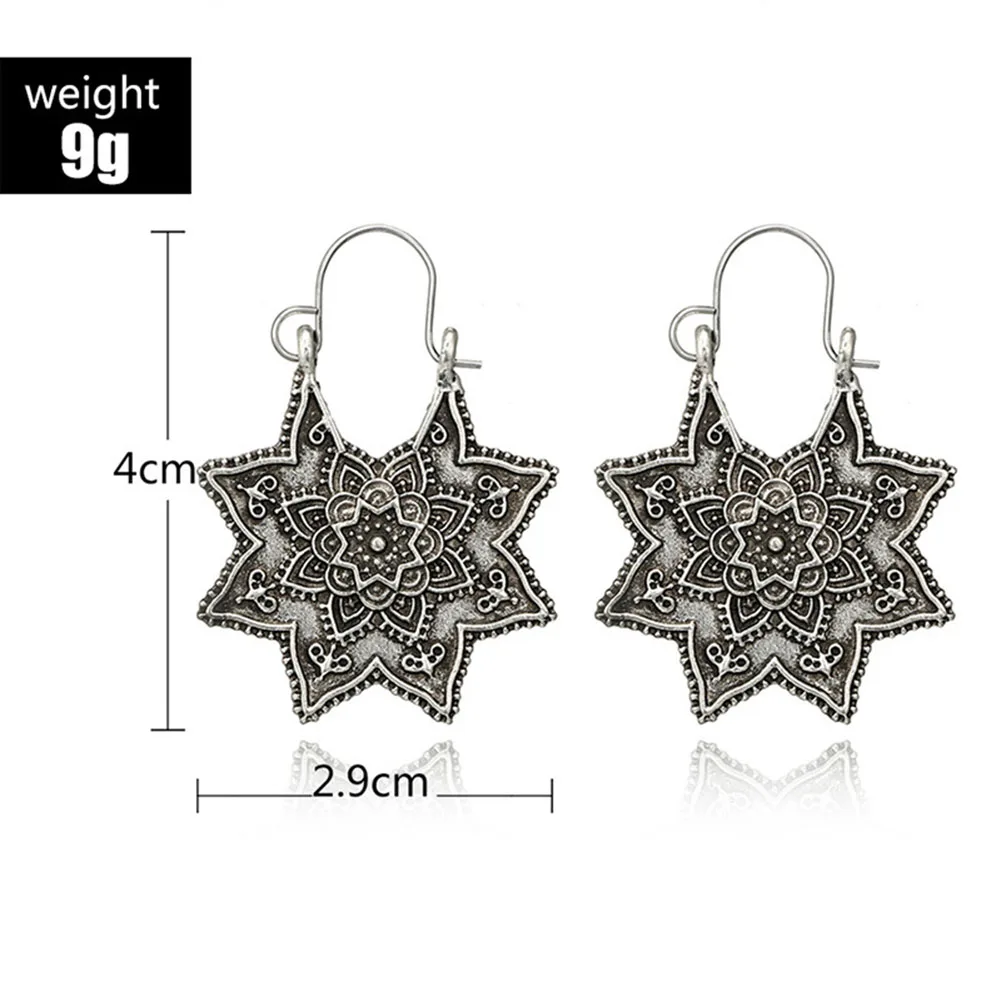 Женские винтажные этнические резные серьги ювелирные изделия античные