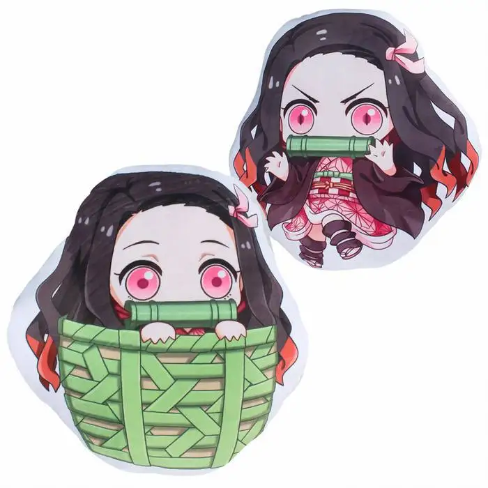 19 Style 40-45cm Anime Double-sided Pillow Green Valley Hakubakuho Tanjirou Nidouzi Itachi Cute Expression | Игрушки и хобби