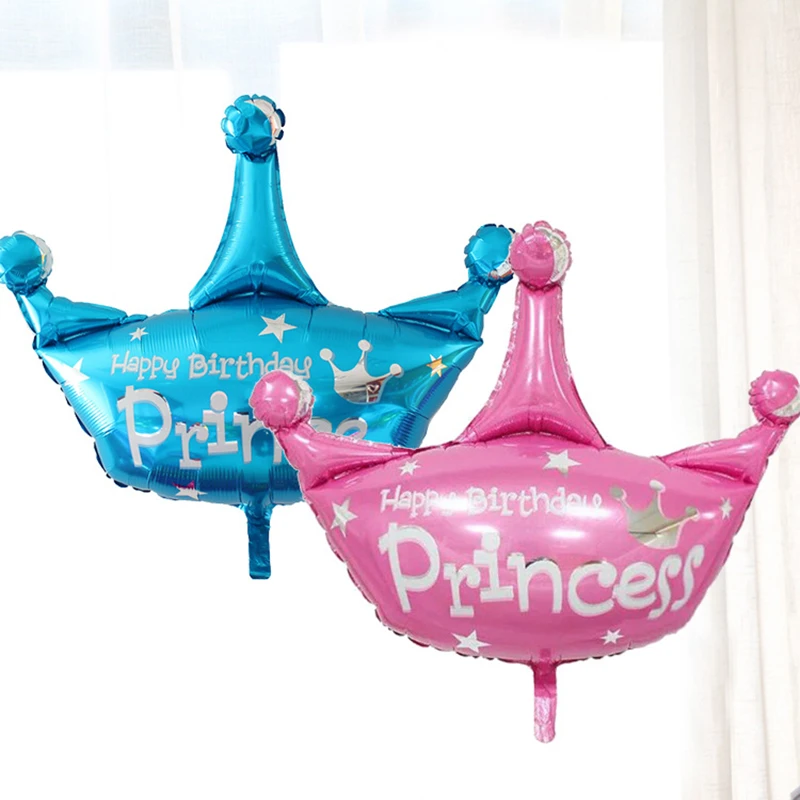 1 шт. на широкую ногу 39 дюймов Золотая Корона Фольга воздушные шары «Prince» и «Princess Baby Shower 20 1st на день рождения coroa вечерние балон декорации взрослый globos