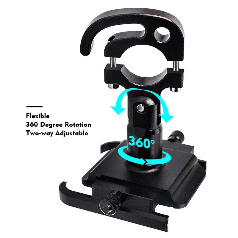 Держатель для телефона мотоцикла велосипеда с ЧПУ алюминиевый сплав Поворот 360