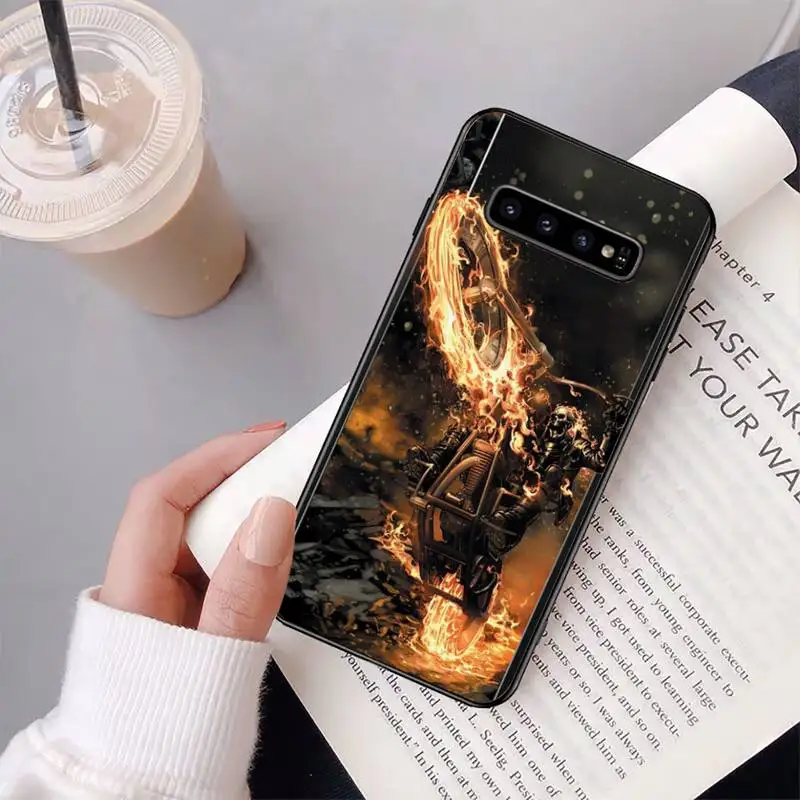 

Ghost Rider Phone Case For Samsung S20 Ultra S10 S10e S8 S9 Plus S7 Edge Note 10 9 8 Black Soft TPU Cove Fundas