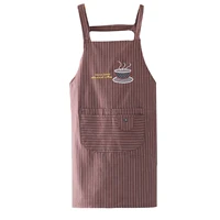 with pockets kitchen apron barbecue japanese style sleeveless baking home cooking accessories simple protective unisex oil proof
