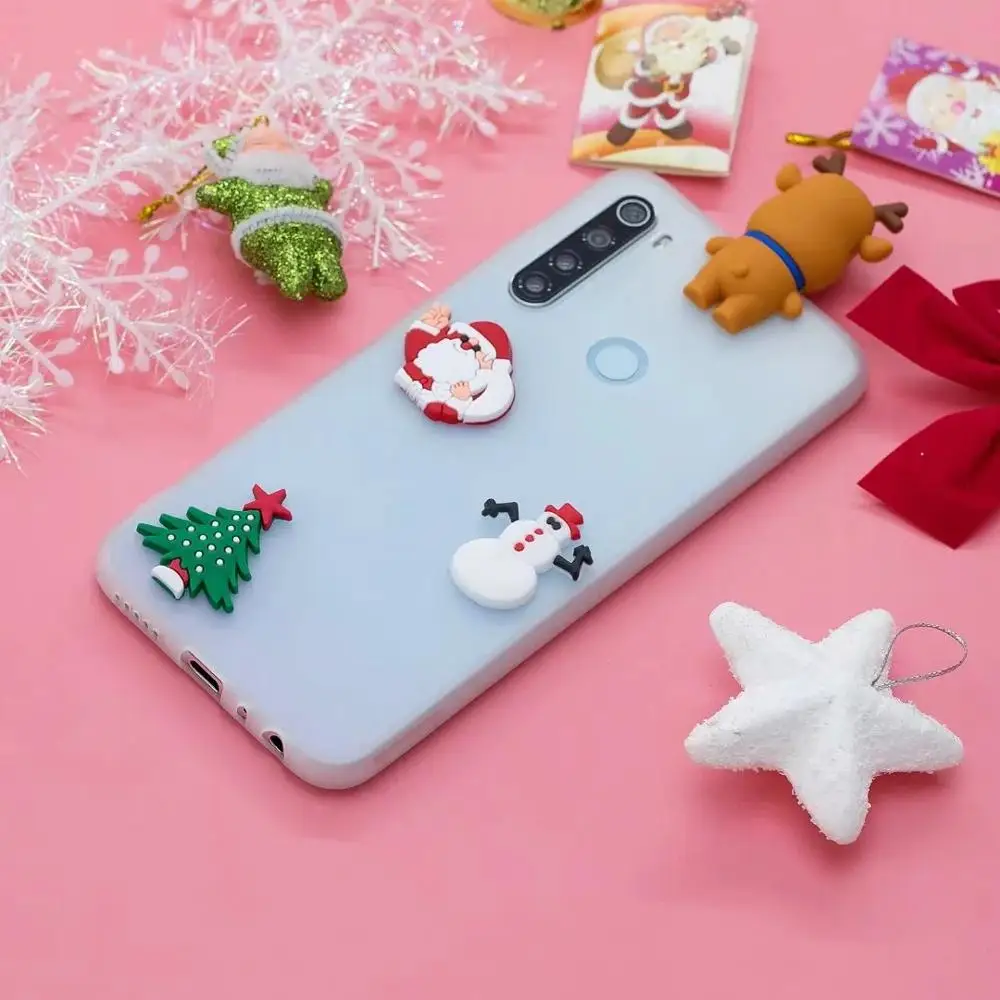 Christmas Phone Case for Xiaomi Redmi Note 8 Pro Soft Silicone Cover Santa Claus Doll K20 9t 7 |