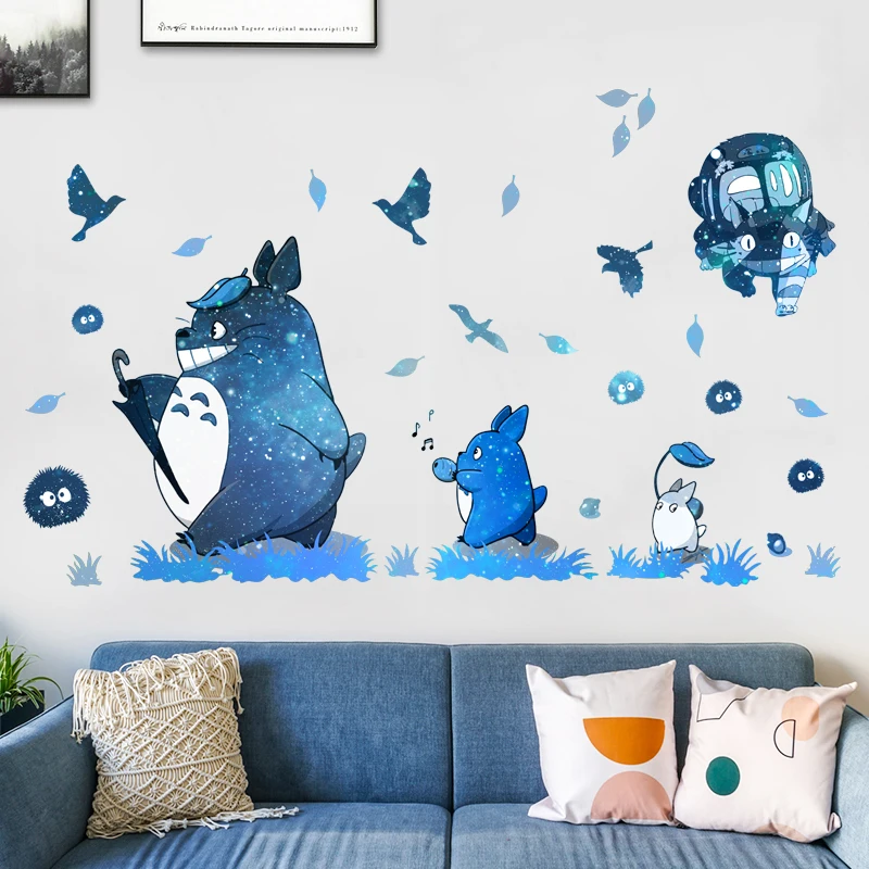 Мультяшные игры тематическая Настенная Наклейка TOTORO настенная наклейка 3 стиля