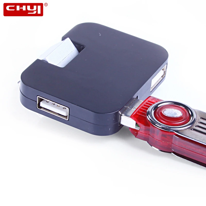 

CHYI USB Hub 2.0 High Speed 4 Ports Computer Asscessories Mini Portable Splitter Desktop Computers Adapter For PC Laptop Tablet