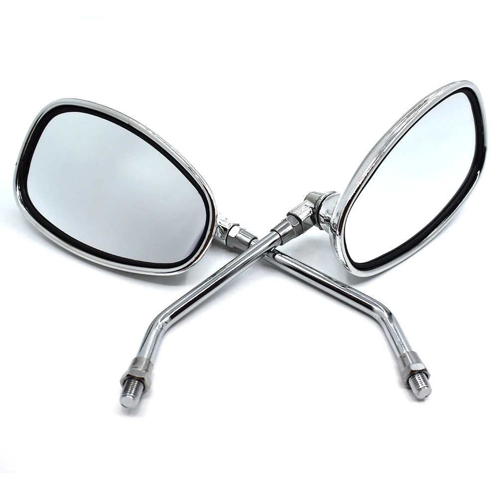Универсальное 10 мм мотоциклетное зеркало заднего вида овальное для Yamaha YZF R1 R6 FZ1