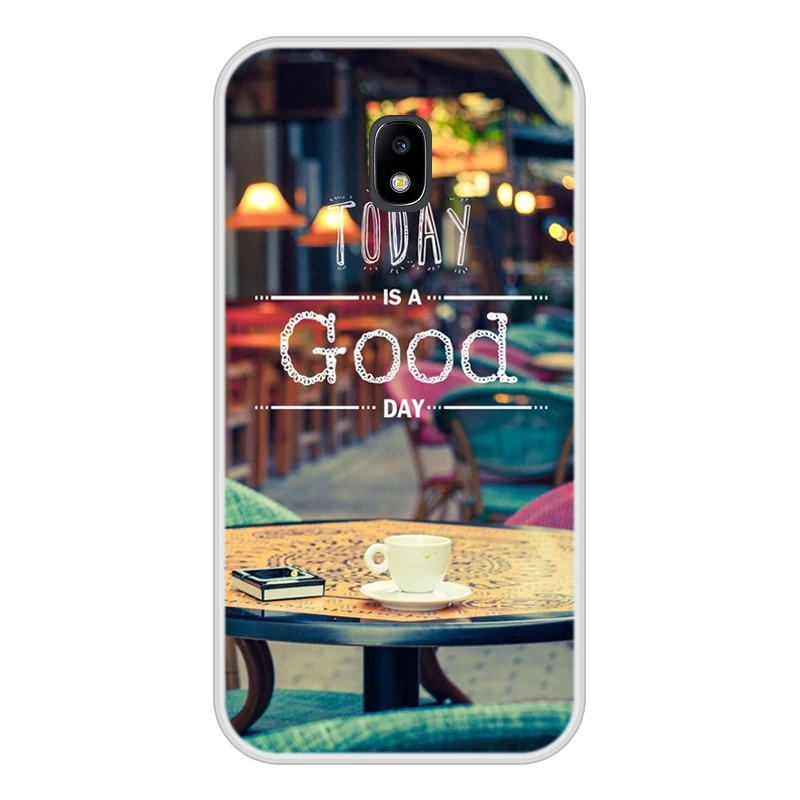 Чехол для Samsung Galaxy J3 2017 мягкий силиконовый чехол из ТПУ с милым рисунком в наличии