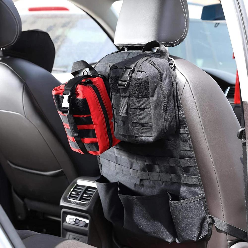 

Universal Car Seat Back Bag Tactical Molle Car Seat Organizer Storage Nylon Seat Organizer Protector Auto Hunting Equipment