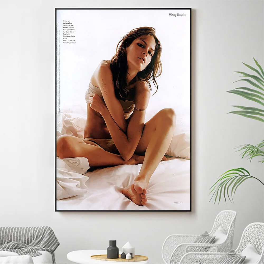 

Silk Cloth Wall Poster Missy Rayder Sexy Model Star Art Home Decoration Gift