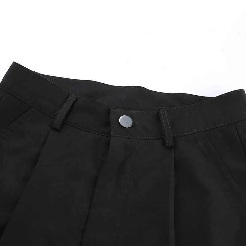 

Mandylandy Women Fashion Wide Leg Pants Strech Trousers Loose Pants High Waist Solid Color Suit Pants Straight Trousers