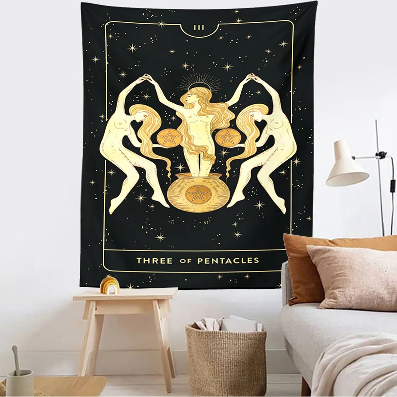 Подвесная черная фотография на стену с изображением солнца и дневной Луны для