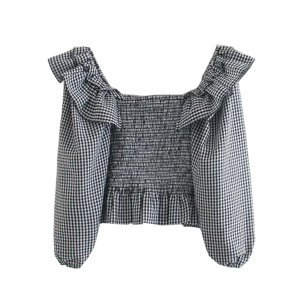 Осенняя Европейская и американская Женская универсальная короткая рубашка в