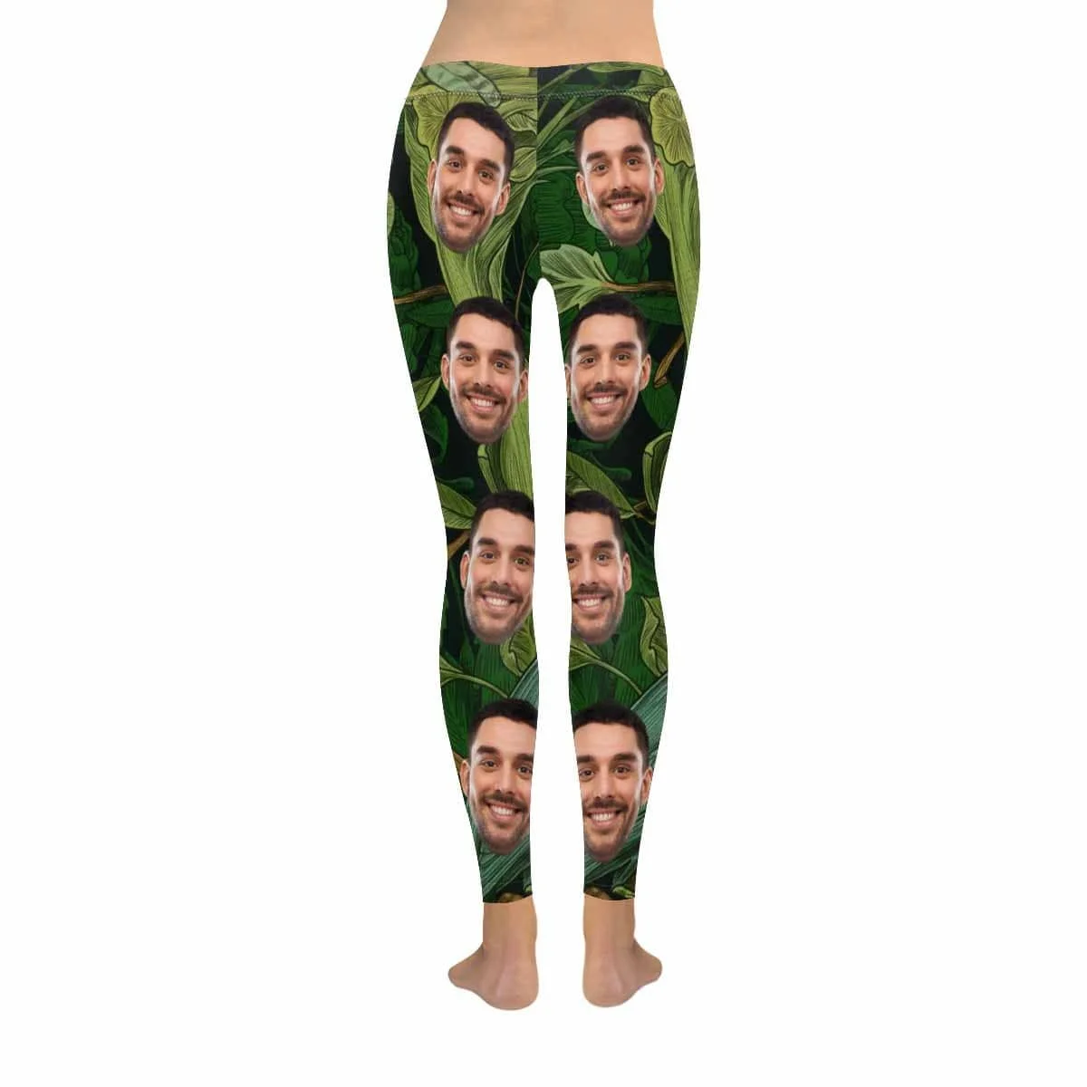 

Custom Face Rainforest All-Over Low Rise Yoga Leggings