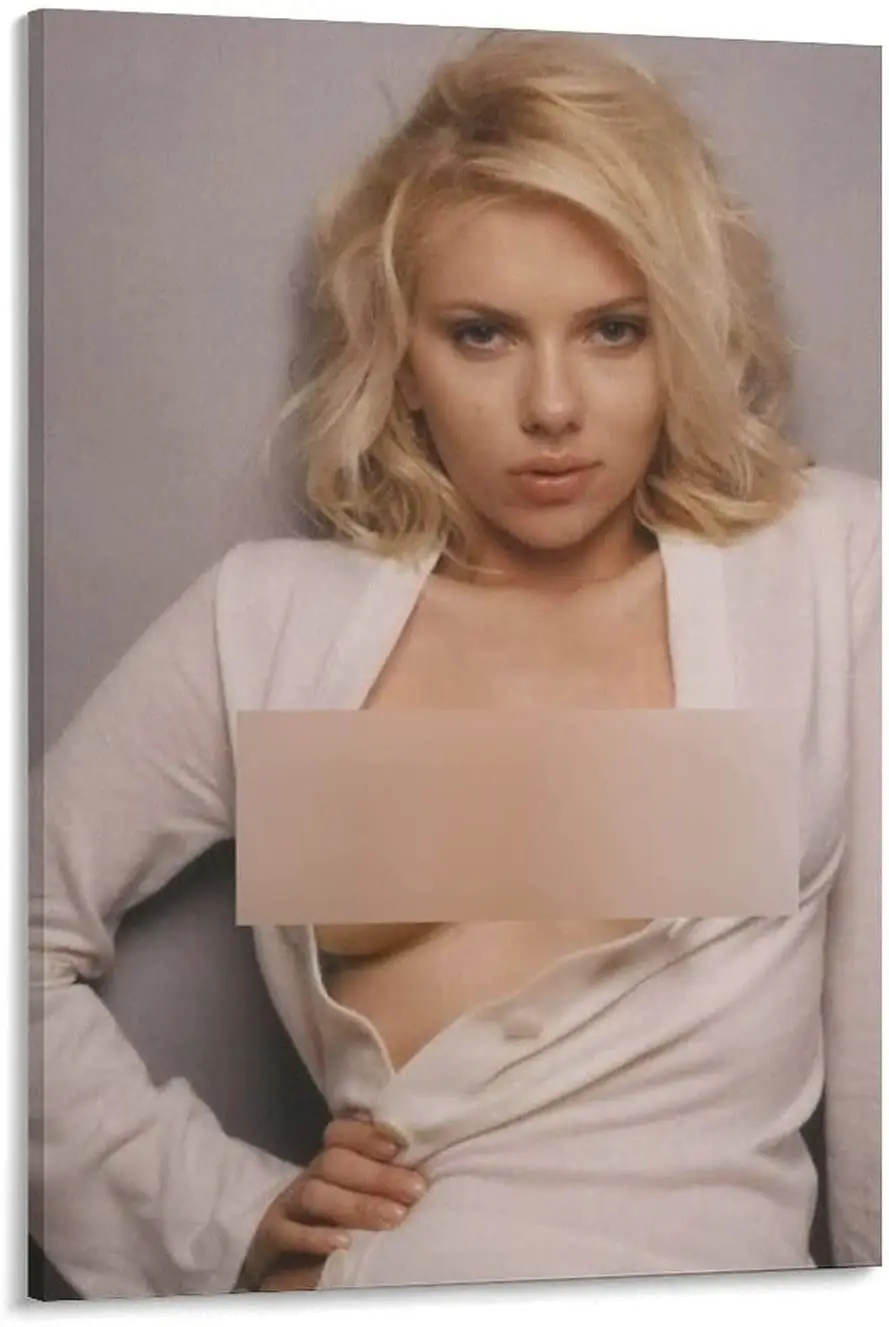 

Scarlett Johansson Chest Sexy Poster Room Aesthetic Poster Print Art Wall Painting Canvas Posters Gifts Modern Bedroom Decor