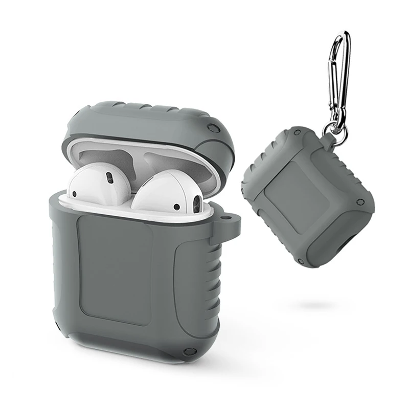 Защитный силиконовый чехол для Apple Airpods 2 ударопрочный s Мягкий защитный 1 с