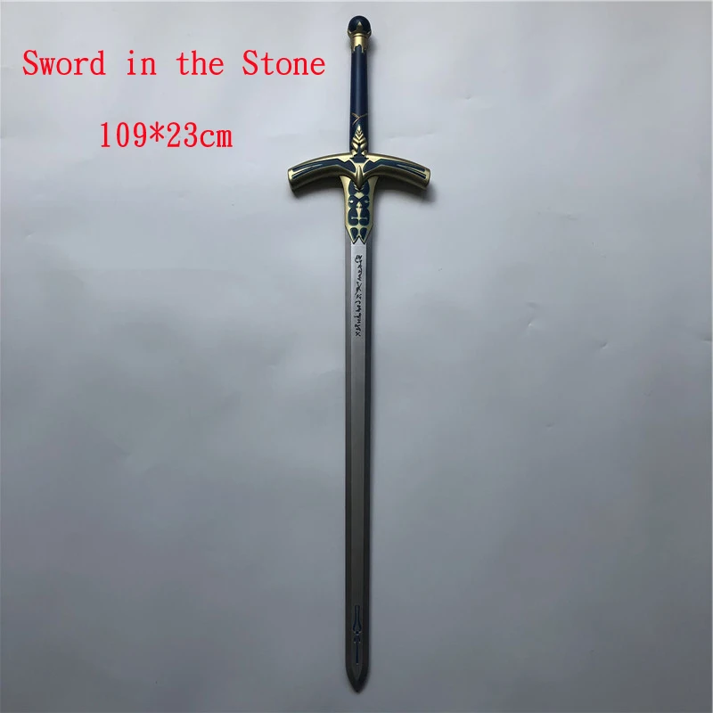 Cosplay Fate Stay Night Pu Knife Sword Weapon Prop  Saber Alter Excalibur Sword In The Stone Caliburn Weapon Toys For Tenns