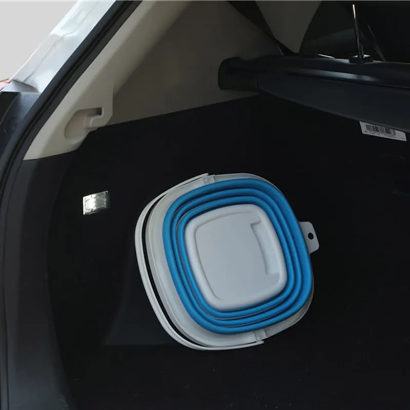 Складное Силиконовое ведро для мытья автомобиля складное рыбалки на открытом