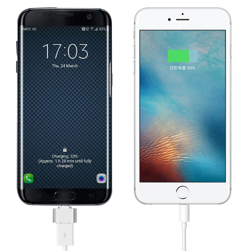 Переходник Micro USB (папа) 2 0 (мама)|Переходники и адаптеры| |