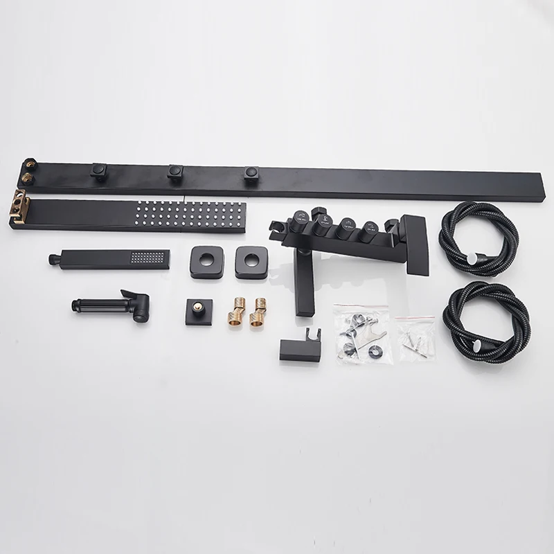 Смеситель для душа с дождевой насадкой кран из латуни ванны душевая панель