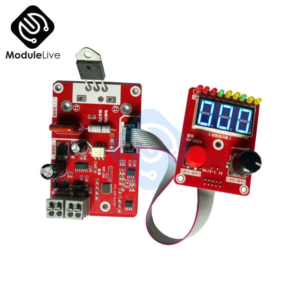 40A 100A двойная точечная Импульсная Сварка машина кодировщик времени цифра