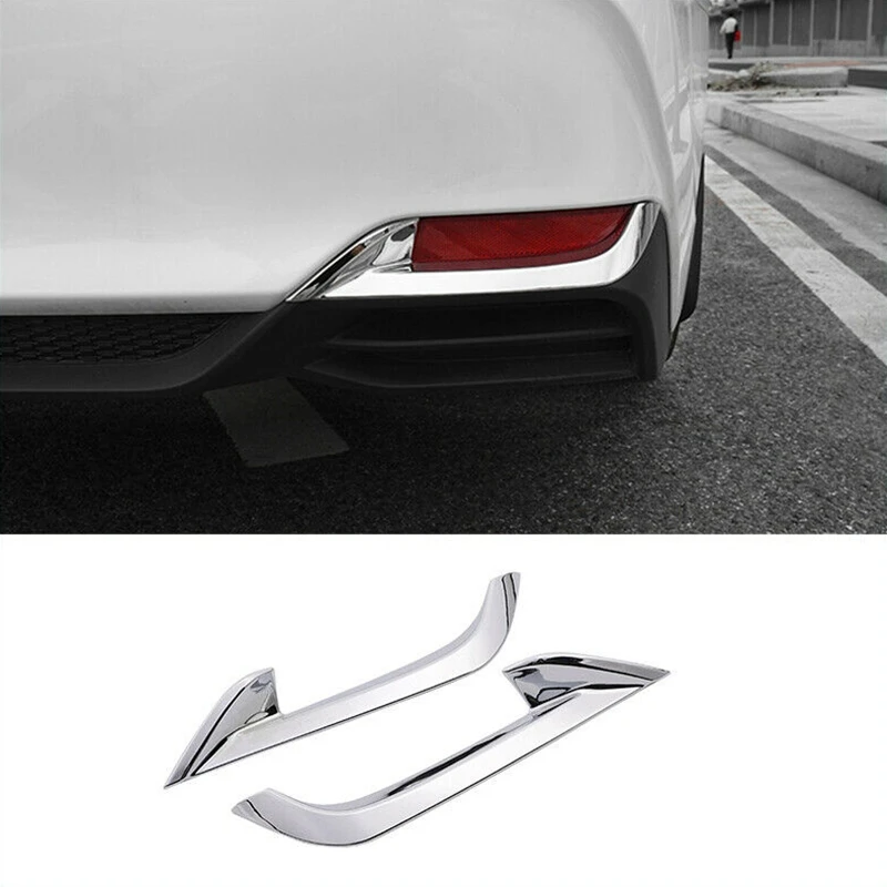 2Pcs Car Silver Rear Bumper Fog Light Lamp Cover Trim for Toyota Avalon 2019-2020 | Автомобили и мотоциклы