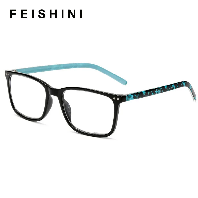 Очки для чтения Женские квадратные с диоптриями дальнозоркостью европейская