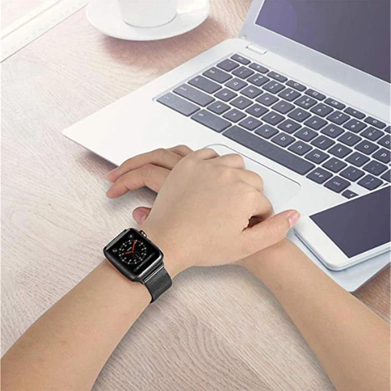 Ремешок для умных часов Apple Watch Iwatch ремешок из нержавеющей стали Миланская петля