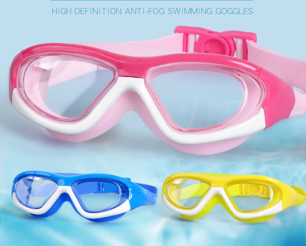 

2021 Children's Swimming Goggles Boys and Girls Swimming Goggles Equipment Anti-fog Waterproof HD Waterproof Glasses