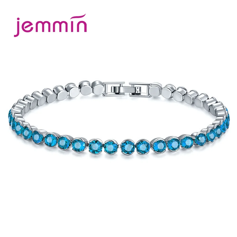 Женский браслет из серебра 925 пробы с фианитами 19 см|Гибкие и жесткие браслеты| |