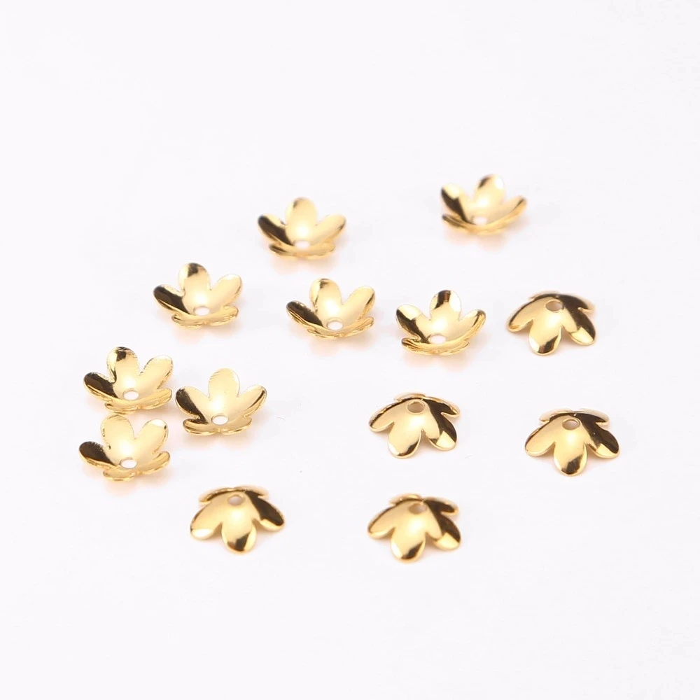 50 шт./лот из нержавеющей стали DIY полые цветочные амулеты для изготовления